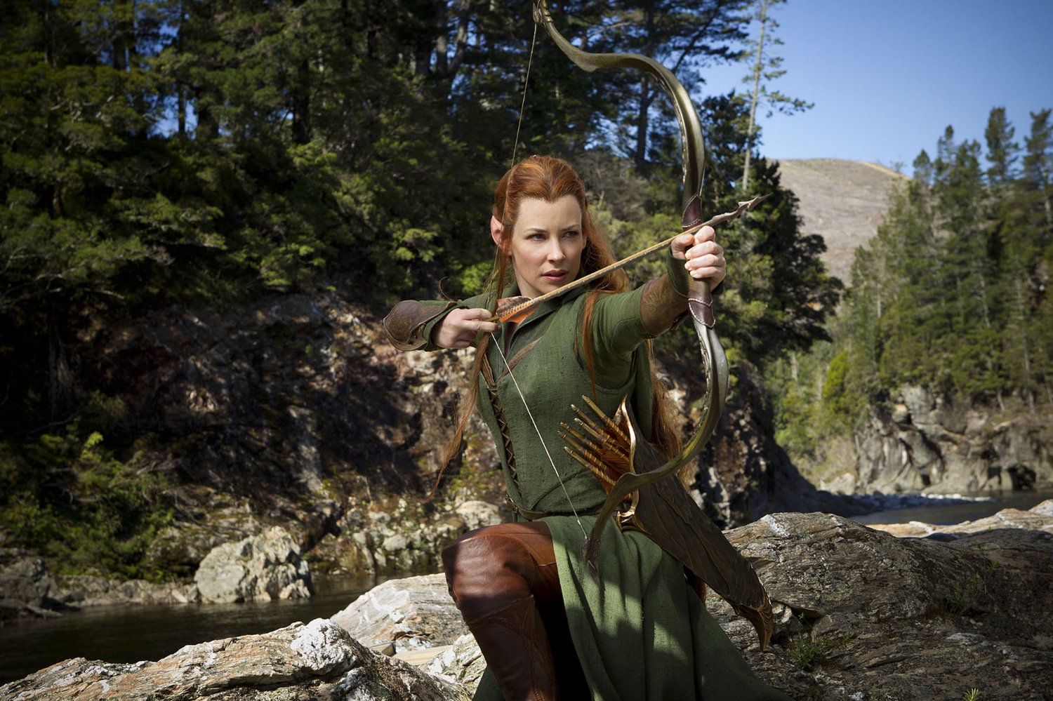 Evangeline Lilly as Tauriel in The Hobbit: The Desolation of Smaug (2013)