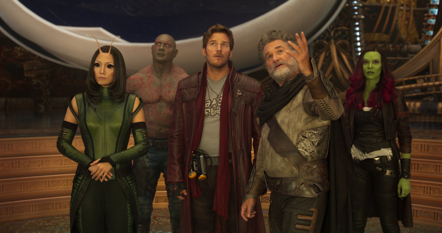 The cast of GUARDIANS OF THE GALAXY VOL. 2